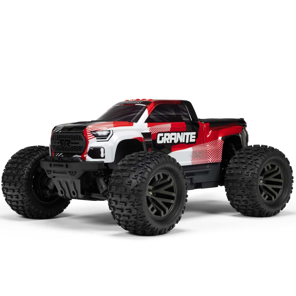 [ARA4302V4T2] 1/10 GRANITE 223S DSC 4X4 RTR Brushless Monster Truck, Red