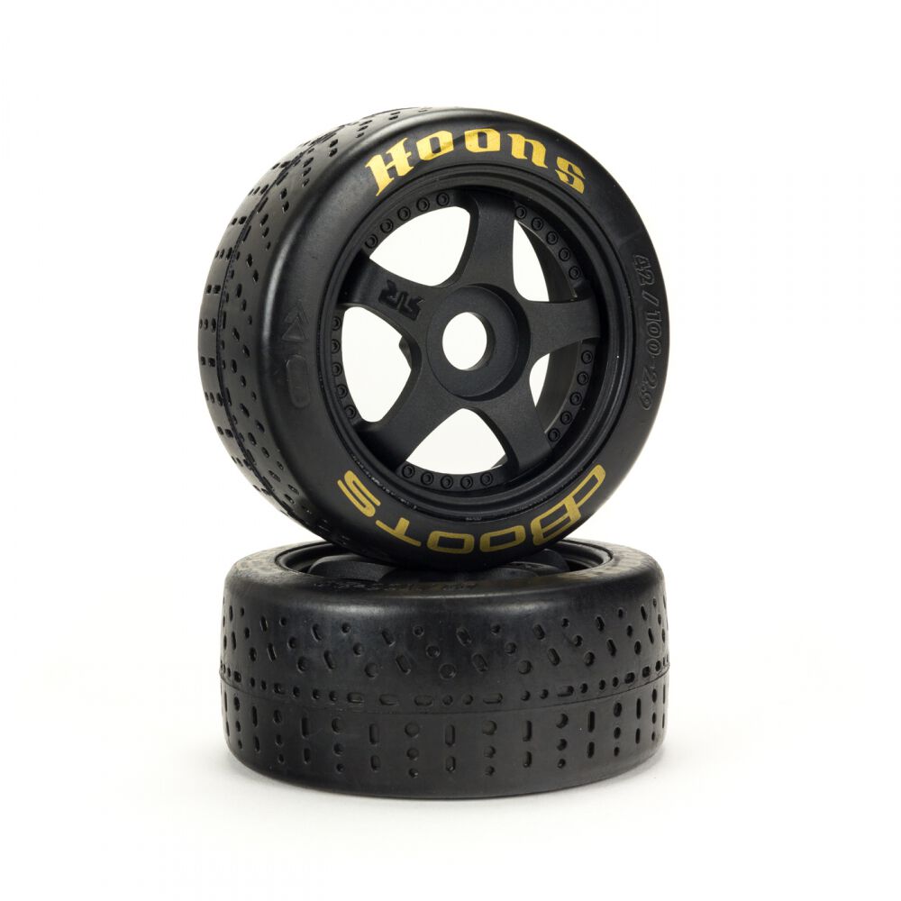 [ARA550071] dBoots Hoons 42/100 2.9 Pre-Mounted Belted Tires, Gold, 17mm Hex, 5-Spoke (2)