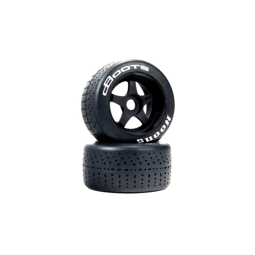 [ARA550073] dBoots Hoons 53/107 2.9 Pre-Mounted Belted Tires, White, 17mm Hex, 5-Spoke (2)