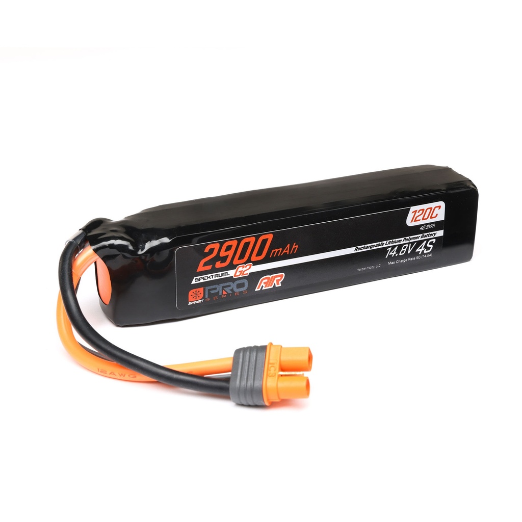 [SPMX-1067] 14.8V 2900mAh 4S 120C Smart G2 Pro Air LiPo Battery: IC3