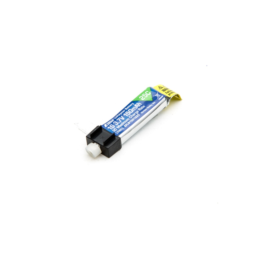 [EFLB1501S25] 3.7V 150mAh 1S 25C LiPo Battery: PH 1.25 (Ultra Micro)