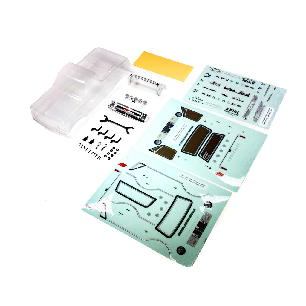 [AXI200001] Clear Body, Precut: SCX24 Chevy C10