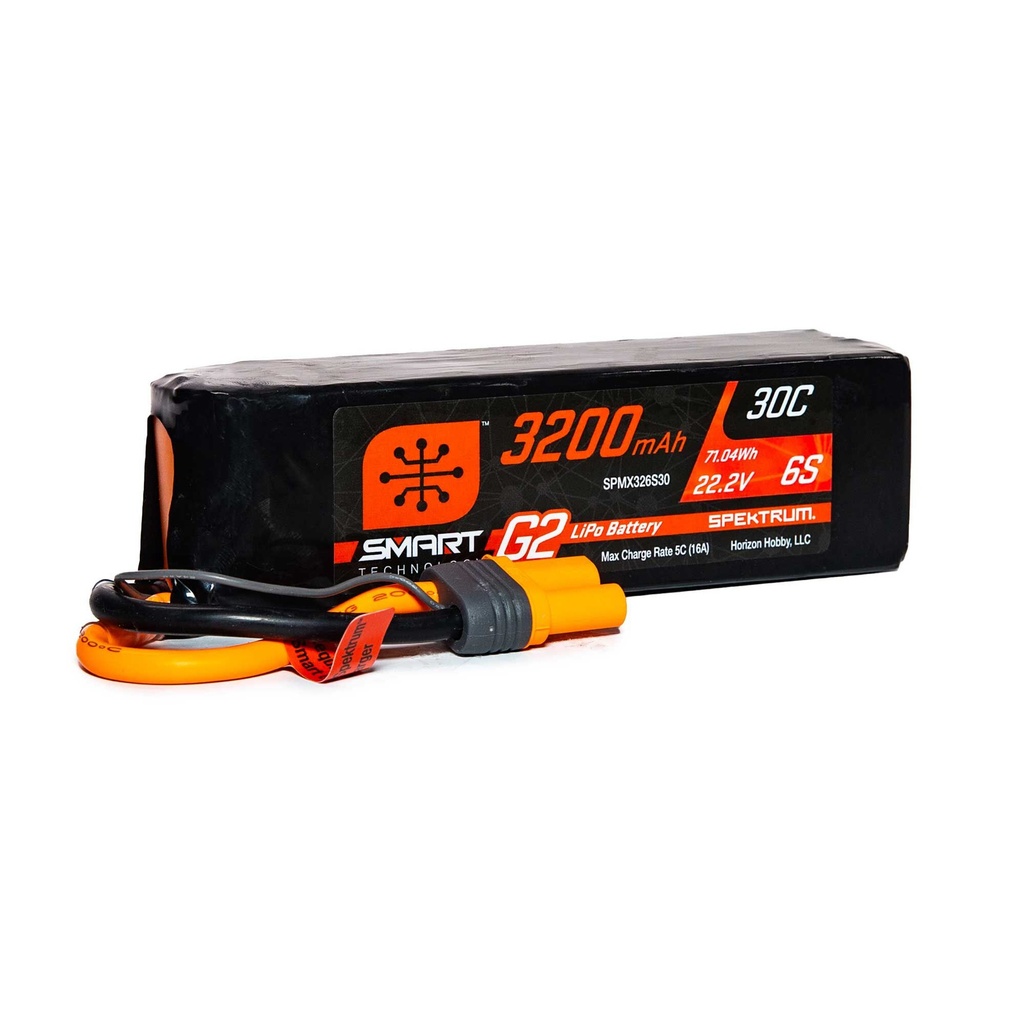 [SPMX326S30] 22.2V 3200mAh 6S 30C Smart G2 LiPo Battery: IC5