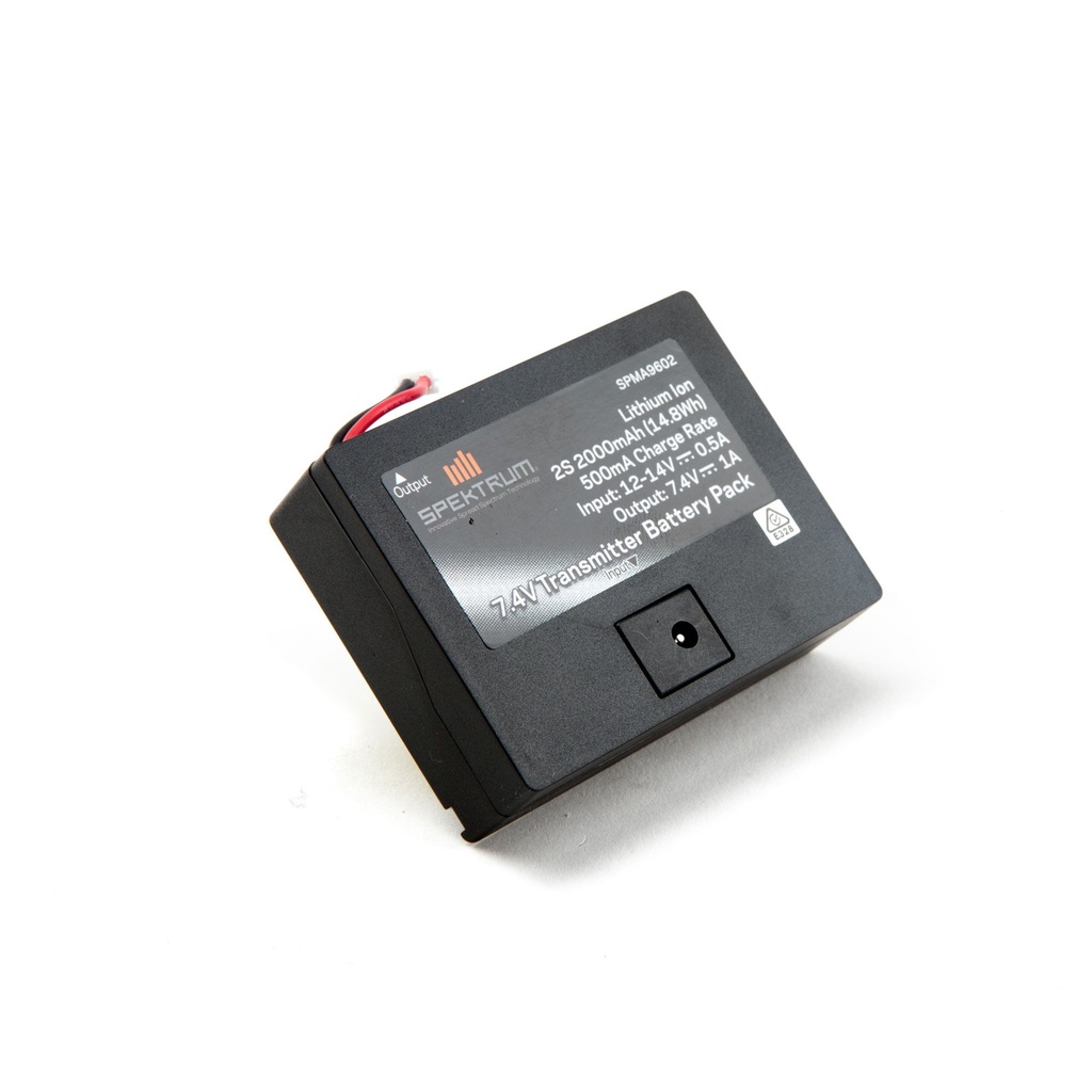 [SPMA9602] 7.4V 2000mAh 2S Li-Ion Transmitter Battery: TX Plug