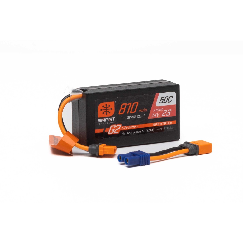 G2 810mAh 2S 7.4V Smart G2 50C LiPo; IC2