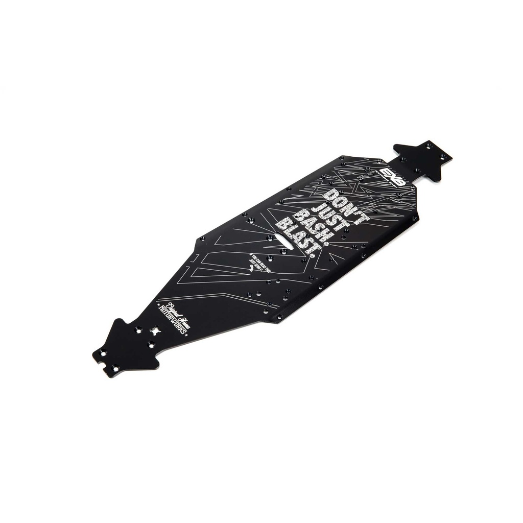 [ARA320570] Aluminum Chassis CNC 7075 T6 LWB, Black: EXB