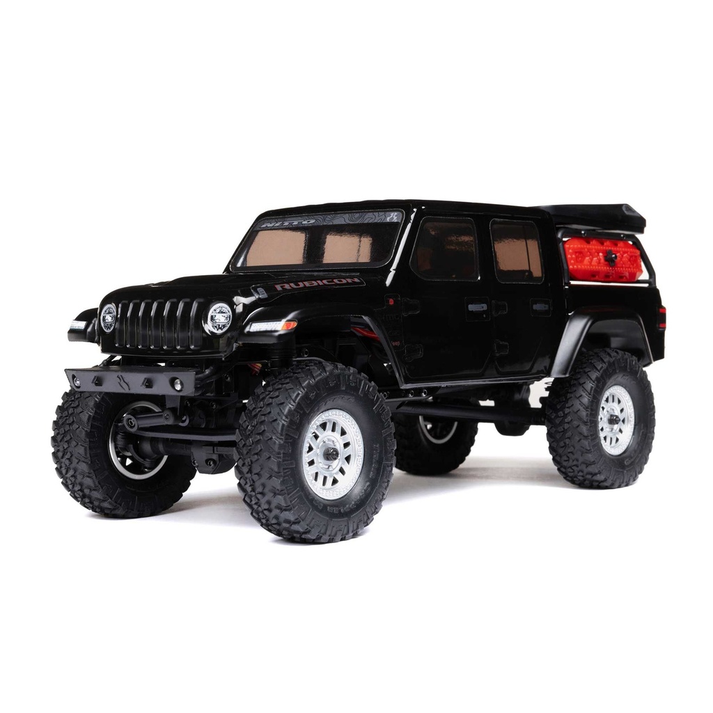 [AXI00005V2T5] 1/24 SCX24 Jeep JT Gladiator 4X4 RTR Brushed Rock Crawler (Battery & Charger Included), Black