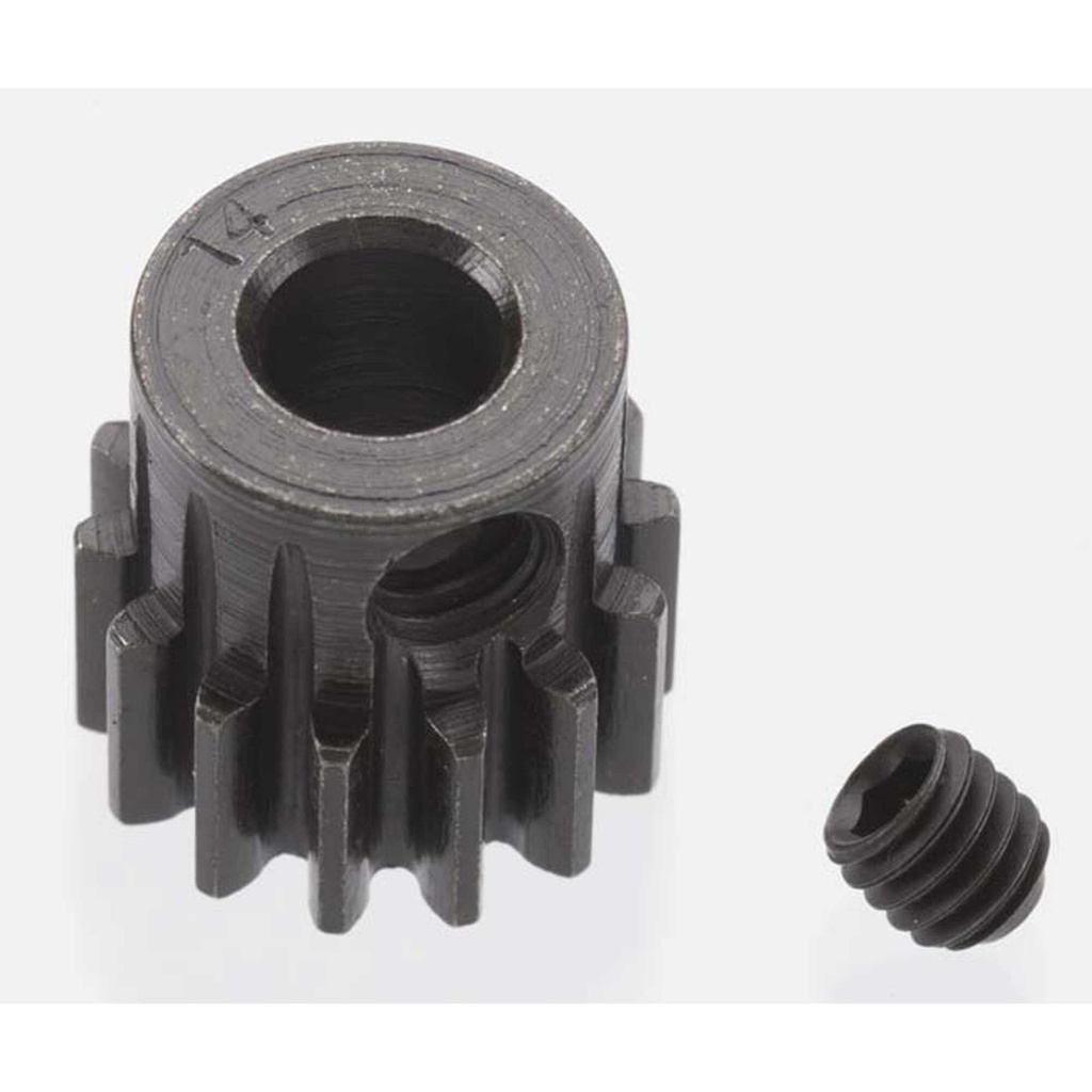 [RRP8614] Extra Hard 14 Tooth Blackened Steel 32p Pinion, 5mm
