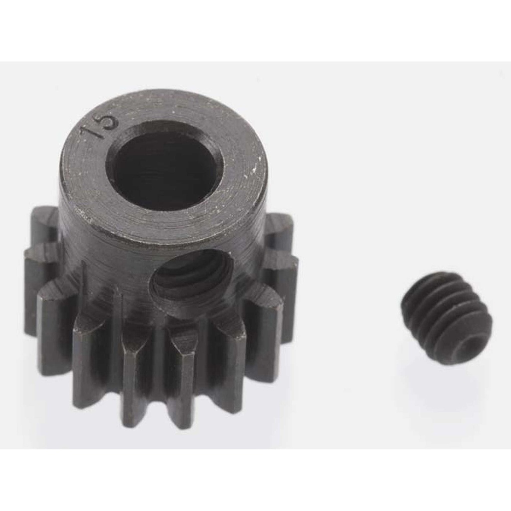 [RRP8615] Extra Hard 15 Tooth Blackened Steel 32p Pinion, 5mm
