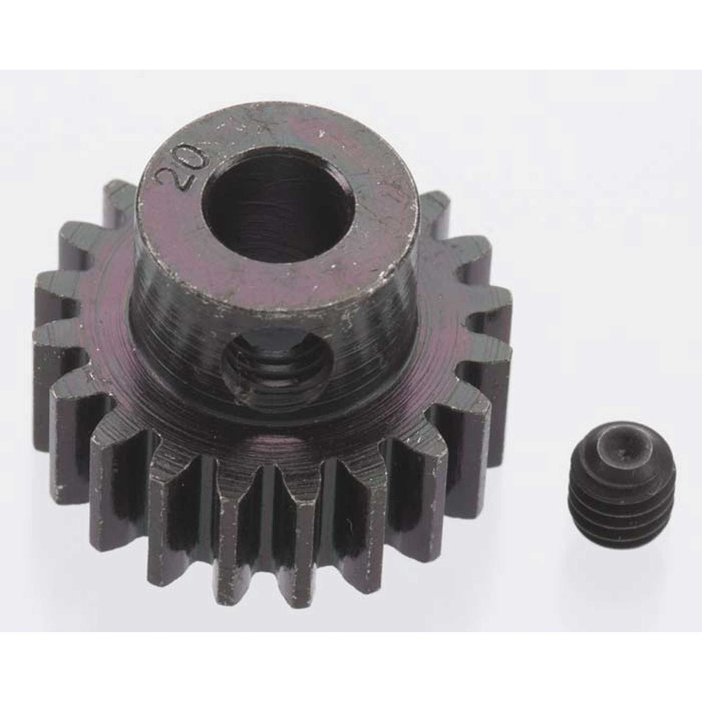 [RRP8620] Extra Hard 20 Tooth Blackened Steel 32p Pinion, 5mm