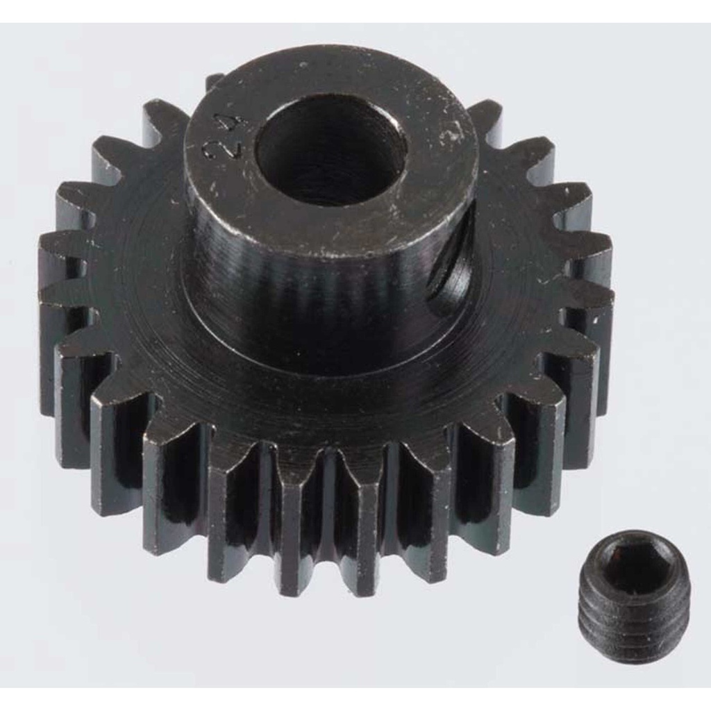 [RRP8624] Extra Hard 24 Tooth Blackened Steel 32p Pinion, 5mm