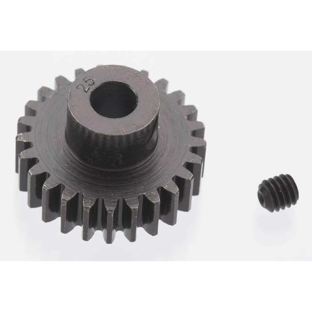 [RRP8625] Extra Hard 25 Tooth Blackened Steel 32p Pinion, 5mm