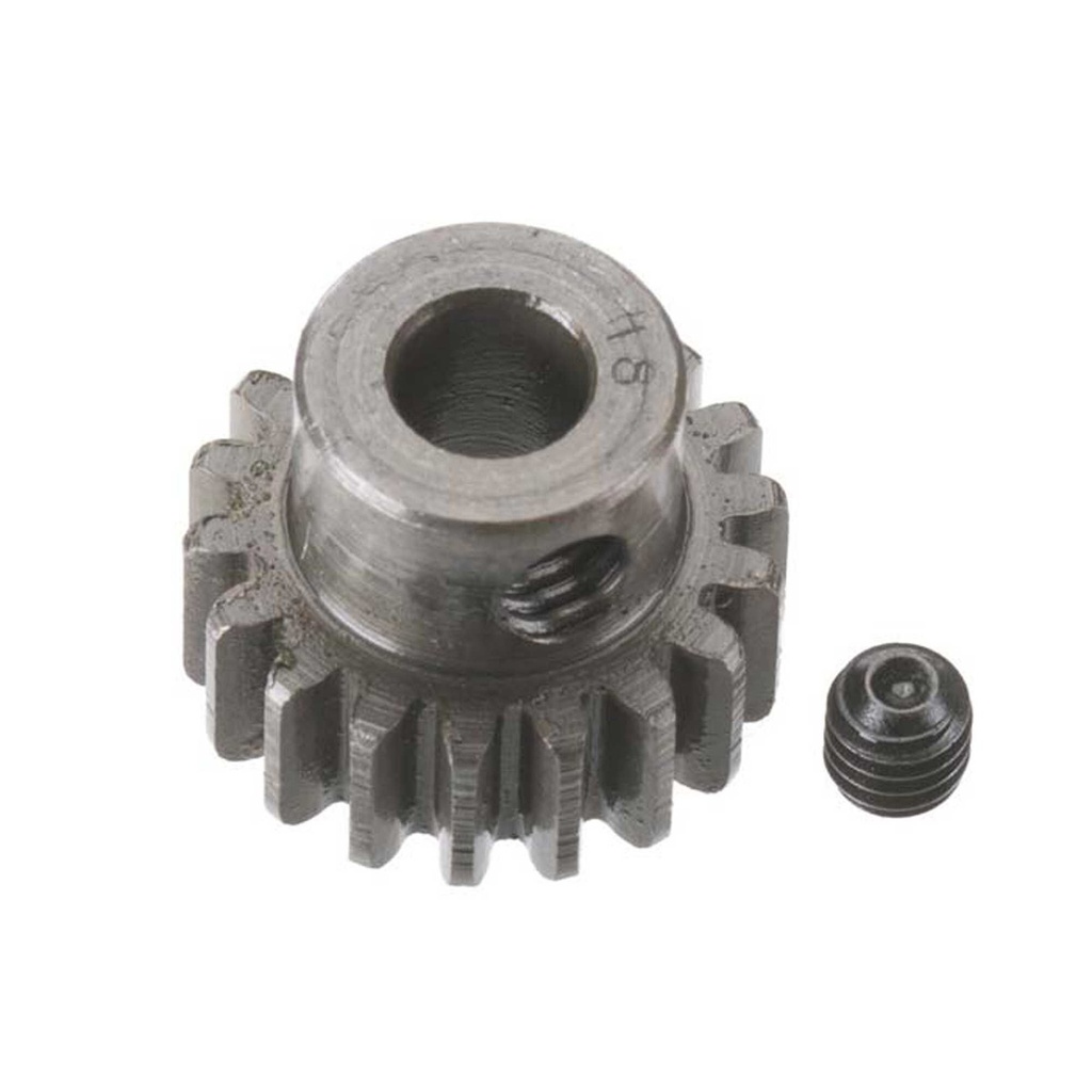 [RRP8718] Extra Hard 5mm Bore .8 Module (31.75P) Pinion, 18T