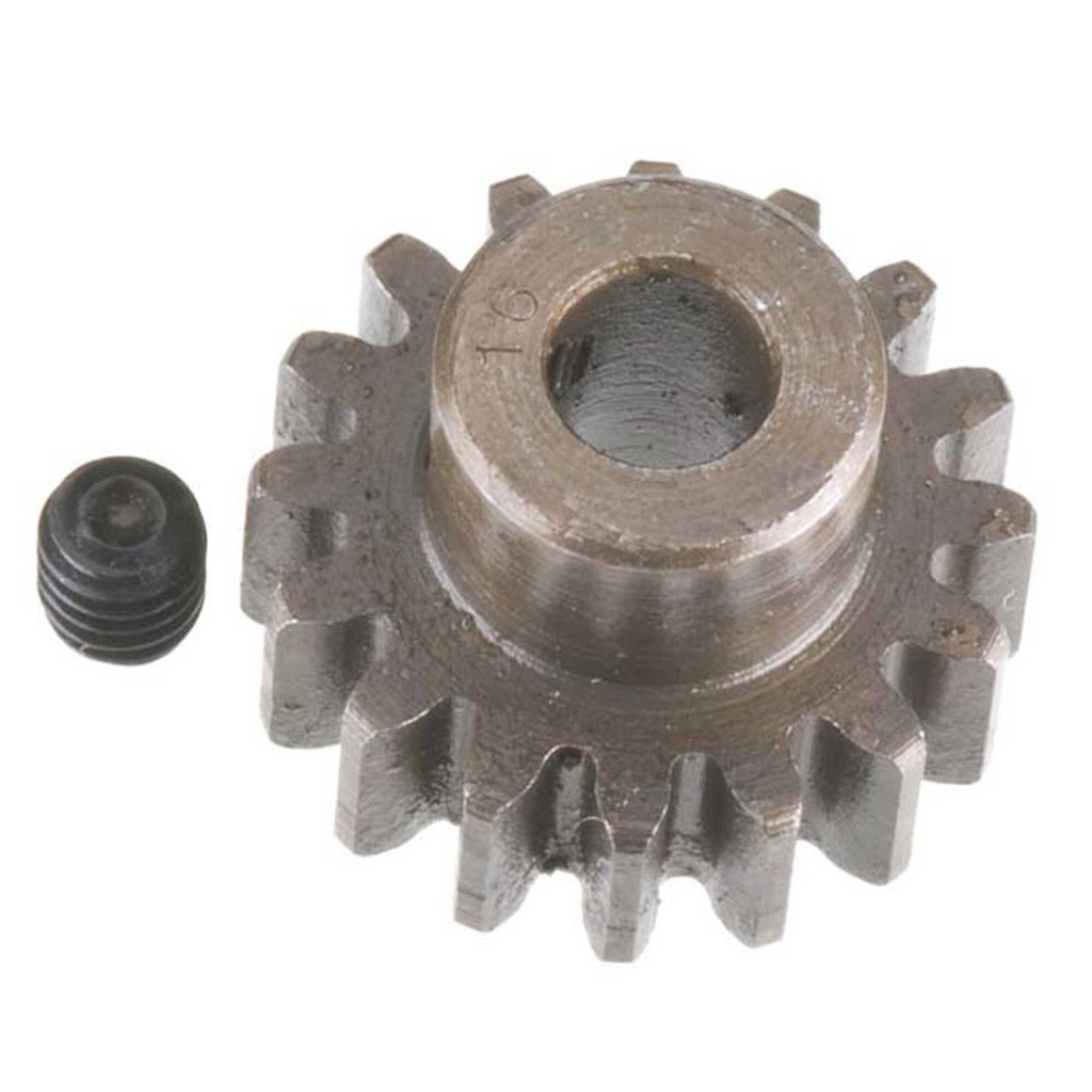 [RRP1216] Extra Hard Steel 5mm Bore 1 Module Pinion, 16T