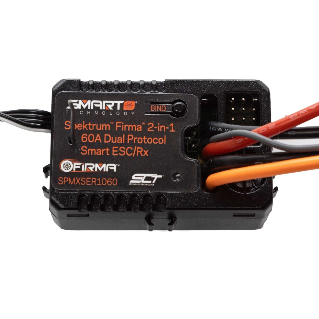[SPMXSER1060] Firma 60A Smart Dual Protocol 2-in-1 ESC and Receiver