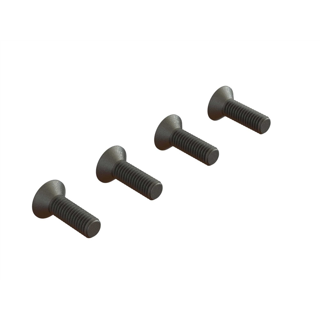 [ARA722516] Flat Head Hex Machine Screw, M5x16mm (4)
