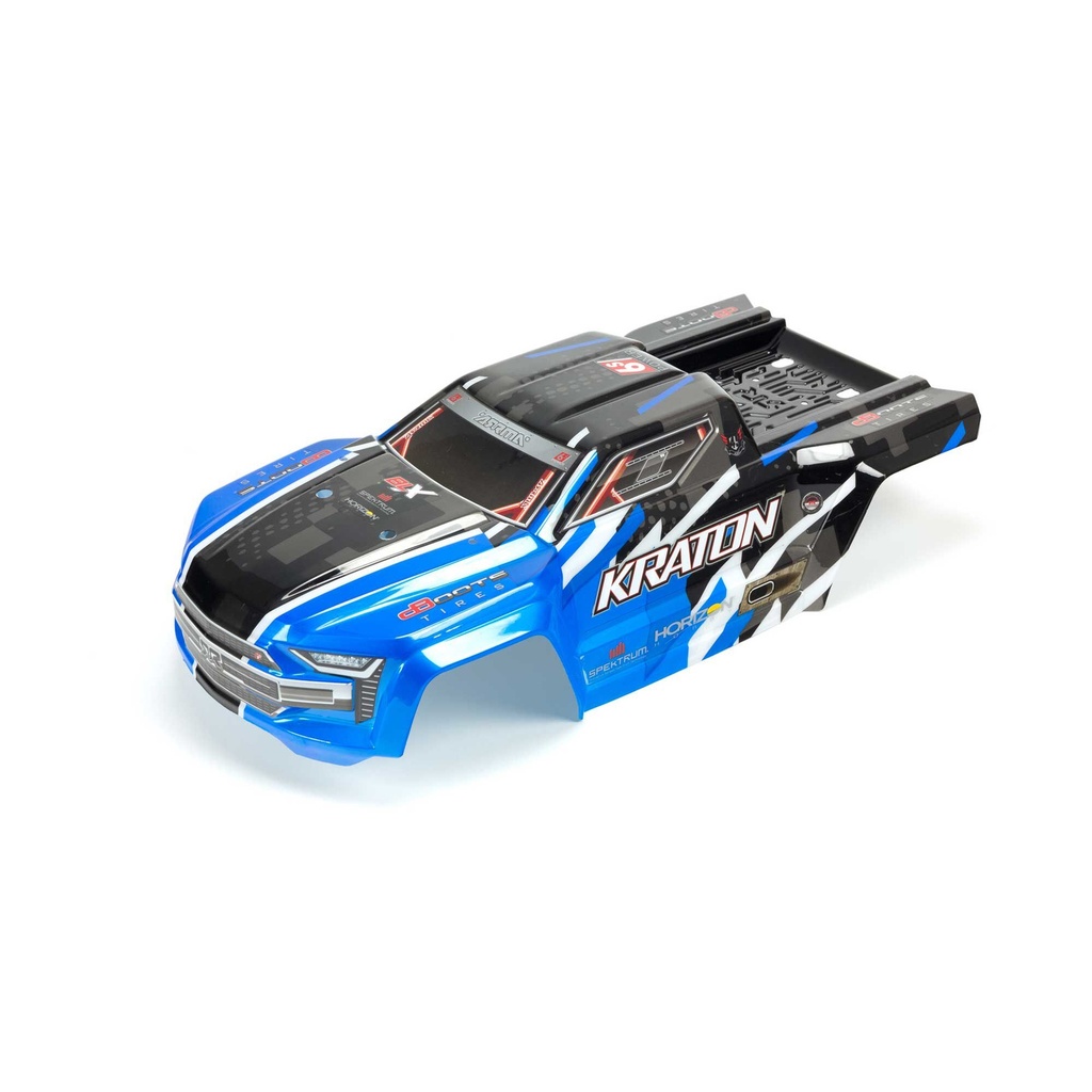 [ARA406157] 1/8 Trimmed and Painted Body with Decals, Blue: KRATON 6S BLX