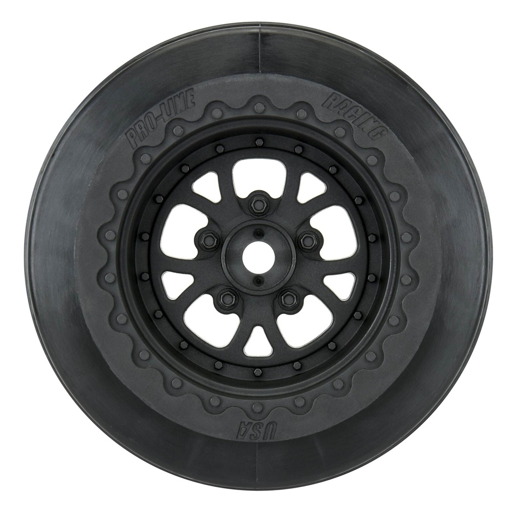 [PRO277603] 1/10 Pomona Drag Spec Rear 2.2"/3.0" 12mm Drag Wheels (2) Black