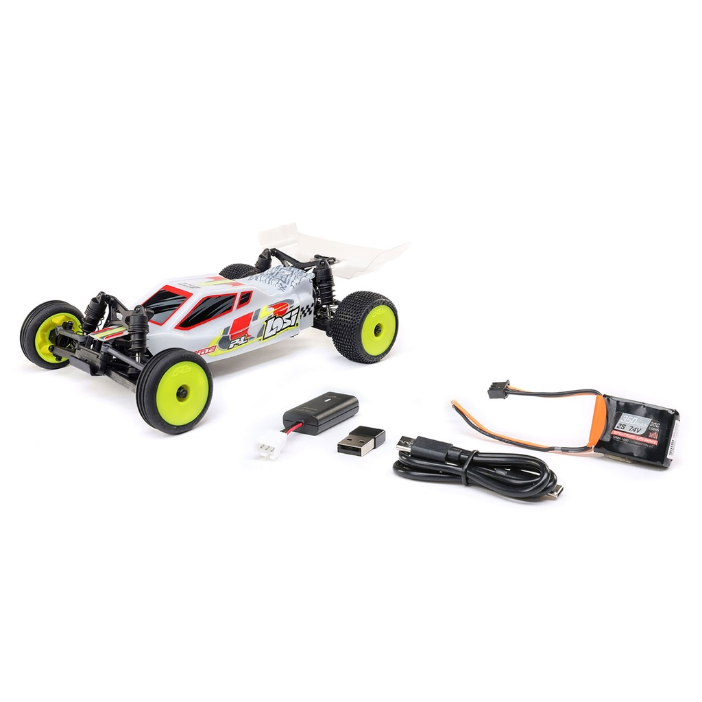 [LOS00007T1] 1/24 Micro-B 2S 2WD RTR Race Buggy (Battery & Charger Included), White