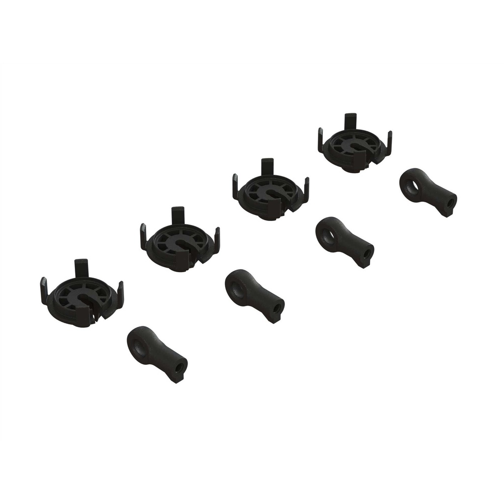 [ARA330569] Shock Rod End & Spring Perch Set (4 Shocks)