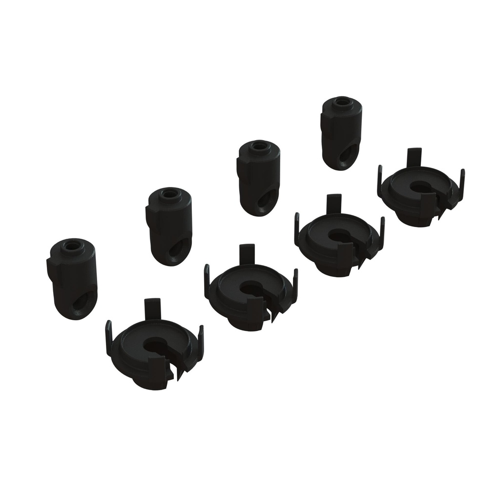 [ARA330740] Shock Rod End & Spring Perch Set (4 Shocks)