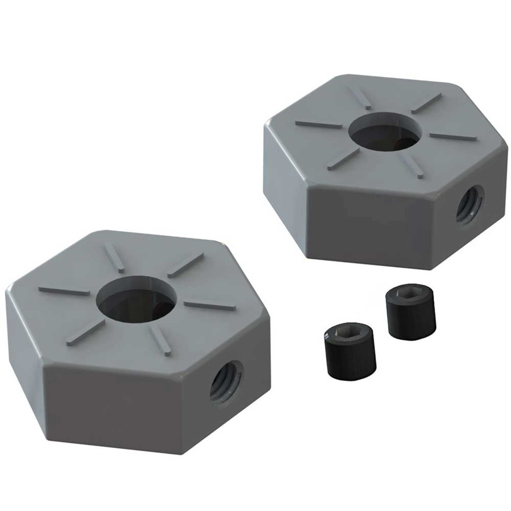 Wheel Hex Metal 14mm (2): BLX 3S (AR310871)