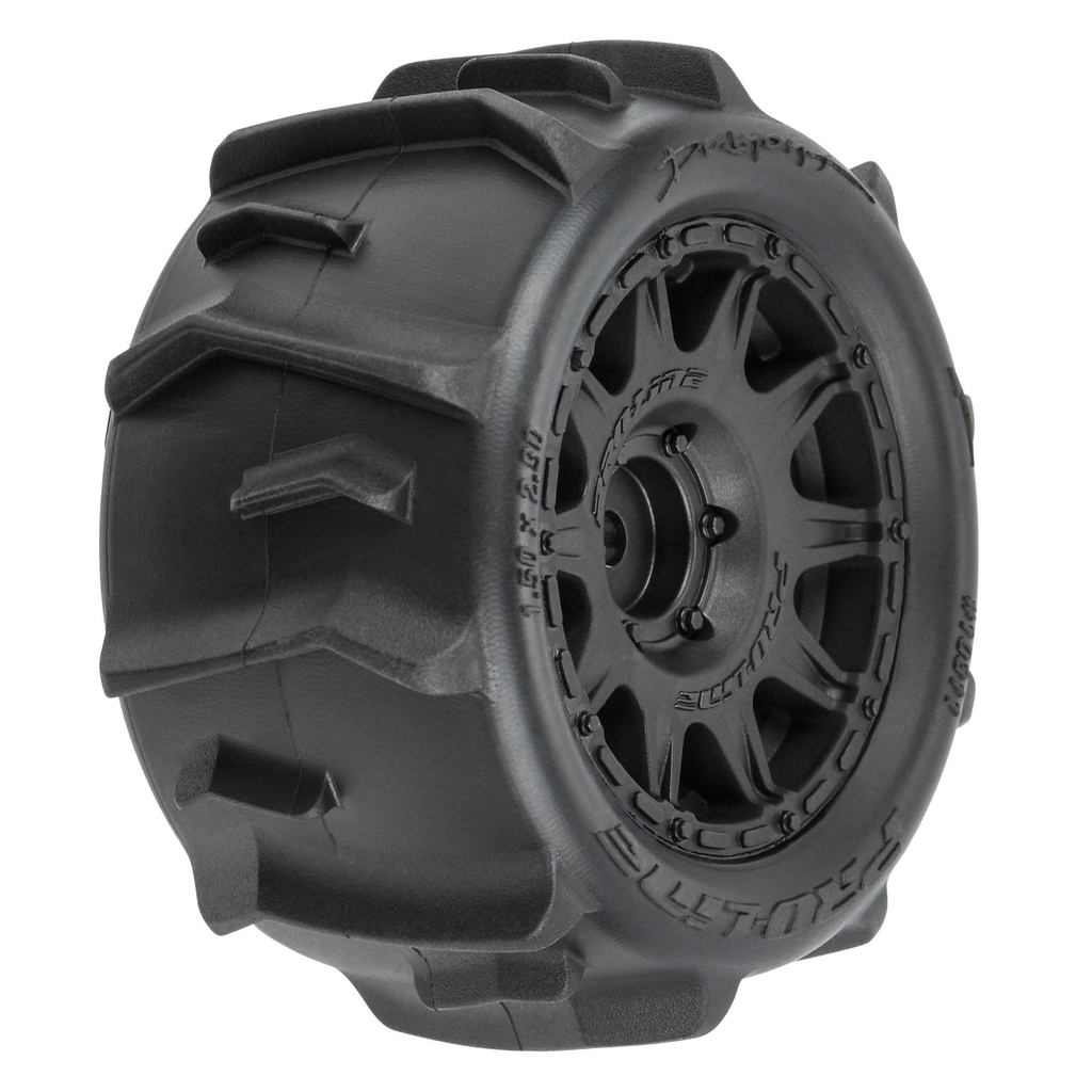 [PRO1031110] 1/18 Dumont F/R Tires MTD 12mm Black Raid (4): Granite GROM