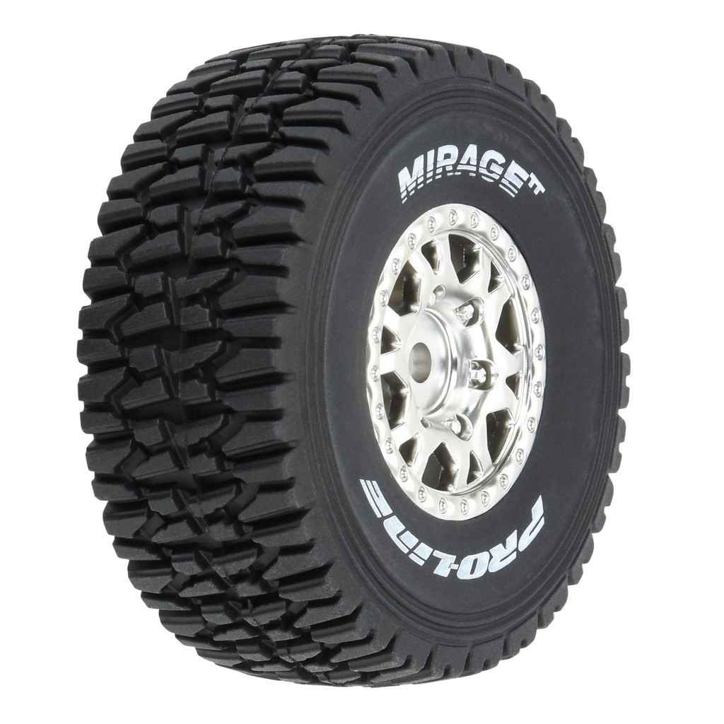 [PRO1025310] 1/16 Mirage TT F/R Tires MTD 12mm Silver Impulse (4): Mojave Grom