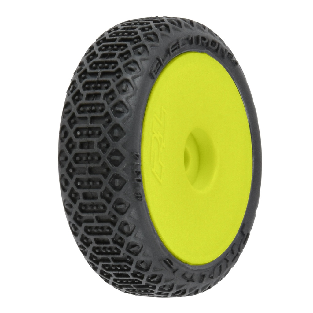 [PRO1031412] 1/24 Electron 2.0 Buggy F/R Tires Mounted 7mm Yellow (4): Micro-B