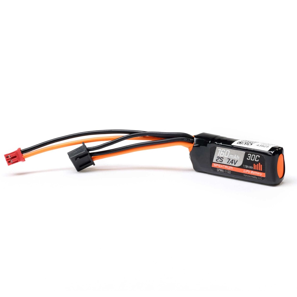 [SPMX-1122] 7.4V 160mAh 2S 30C LiPo Battery: SCX30 PH2.0