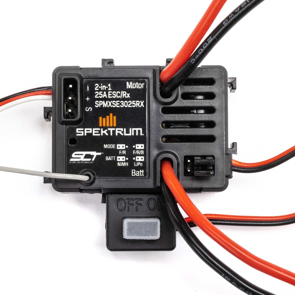 [SPMXSE3025RX] SLT 25A 2-in-1 ESC / Receiver Combo, IC2: 1/16 & 1/18