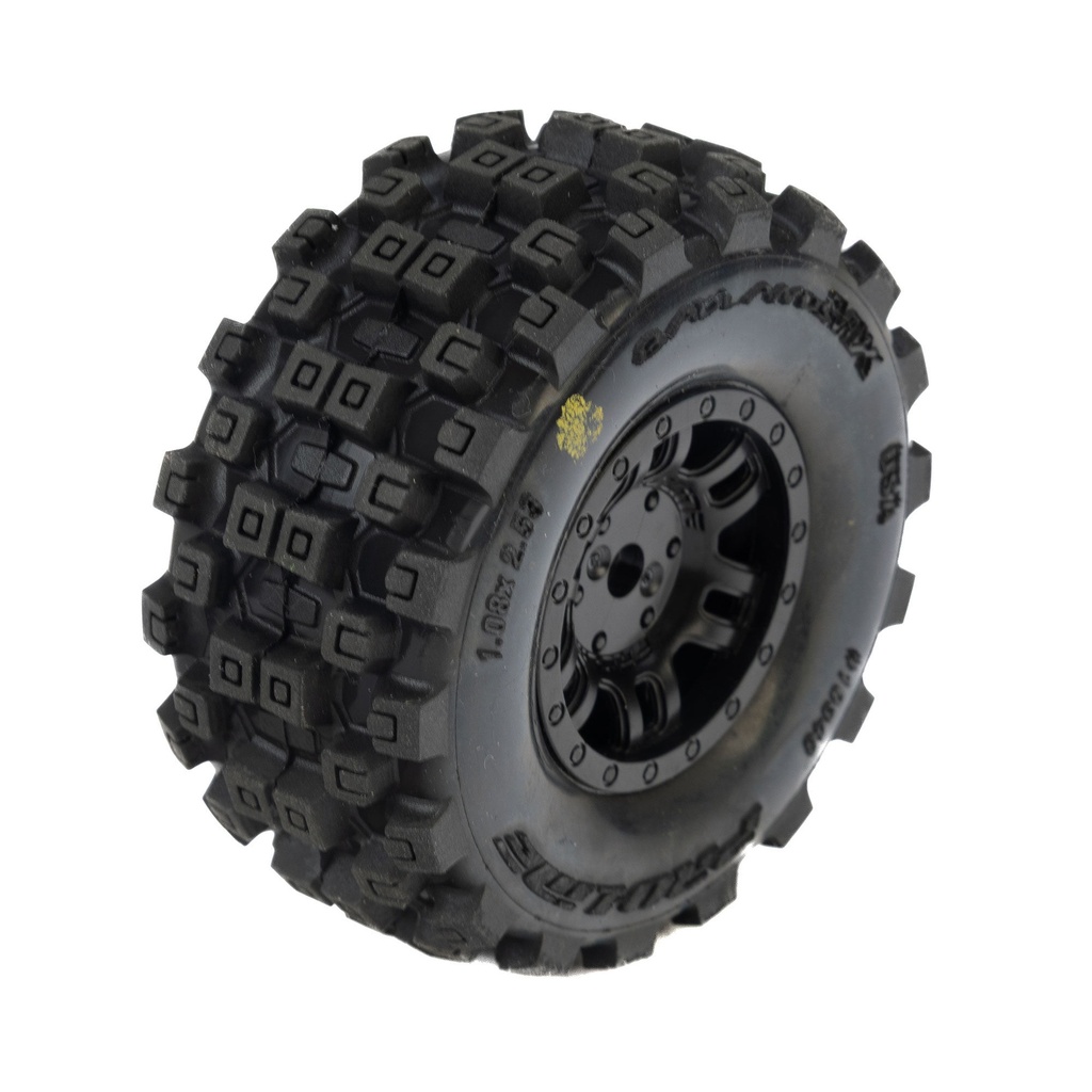 [PRO1034010] 1/16 Badlands MX Front/Rear Tires MTD 12mm Black Split Six (4): MOJAVE GROM
