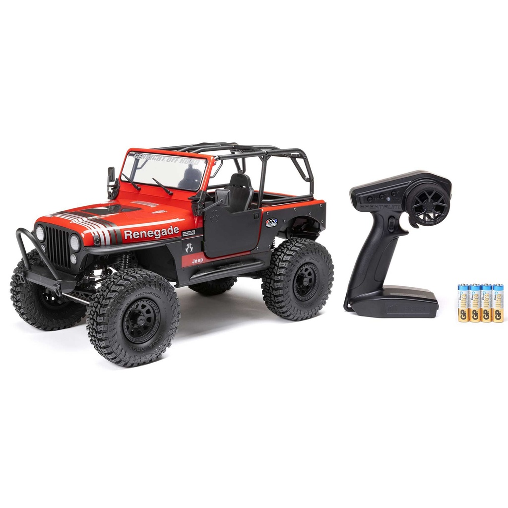 [AXI03008V2T1] 1/10 SCX10 III Jeep CJ-7 4X4 RTR Brushed Rock Crawler (Red)