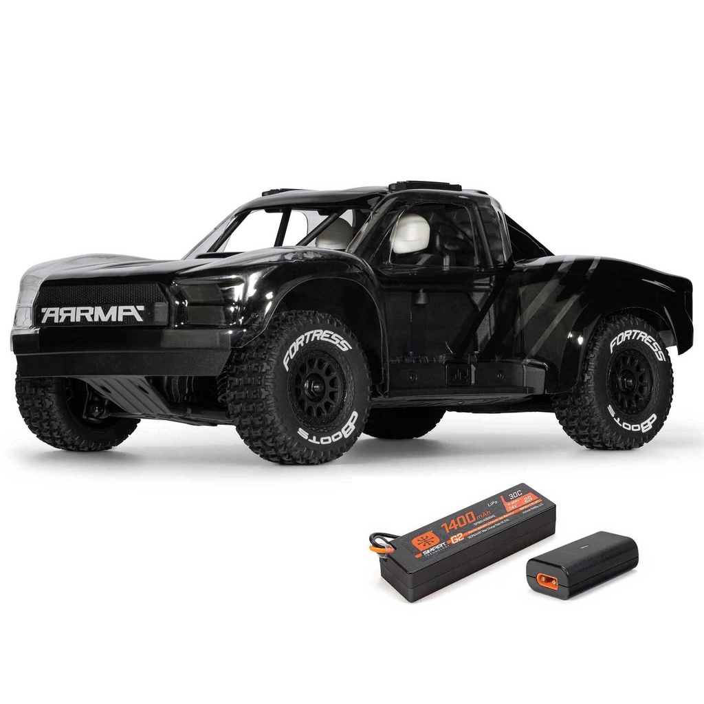 [ARA2104KT1] 1/16 MOJAVE GROM 4X4 RTA KIT Brushed Desert Truck (Battery & Charger Included), Clear/Black