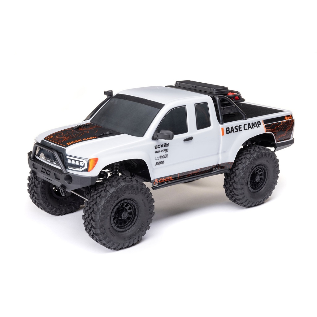 [AXI-1375T1] 1/10 SCX10 III Base Camp 4X4 RTR Brushed Rock Crawler (White)