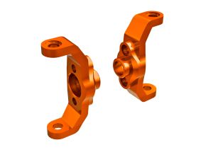 TRX4M Caster blocks, 6061-T6 aluminum (orange-anodized) (left & right)