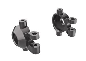 TRX4M Steering blocks, 6061-T6 aluminum (dark titanium-anodized) (left & right)