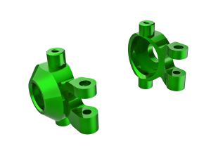 TRX4M Steering blocks, 6061-T6 aluminum (green-anodized) (left & right)/