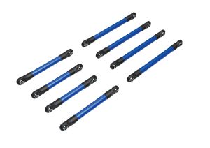 TRX4M Suspension link set, 6061-T6 aluminum (blue-anodized)