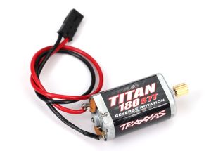 Motor, Titan® 87T (87-turn, 180 size)/ pinion gear, 11-tooth (metal) (TRX4-M)