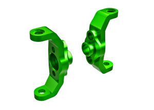 [9733-GRN] TRX4M Caster blocks, 6061-T6 aluminum (green-anodized) (left & right)